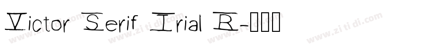Victor Serif Trial R字体转换